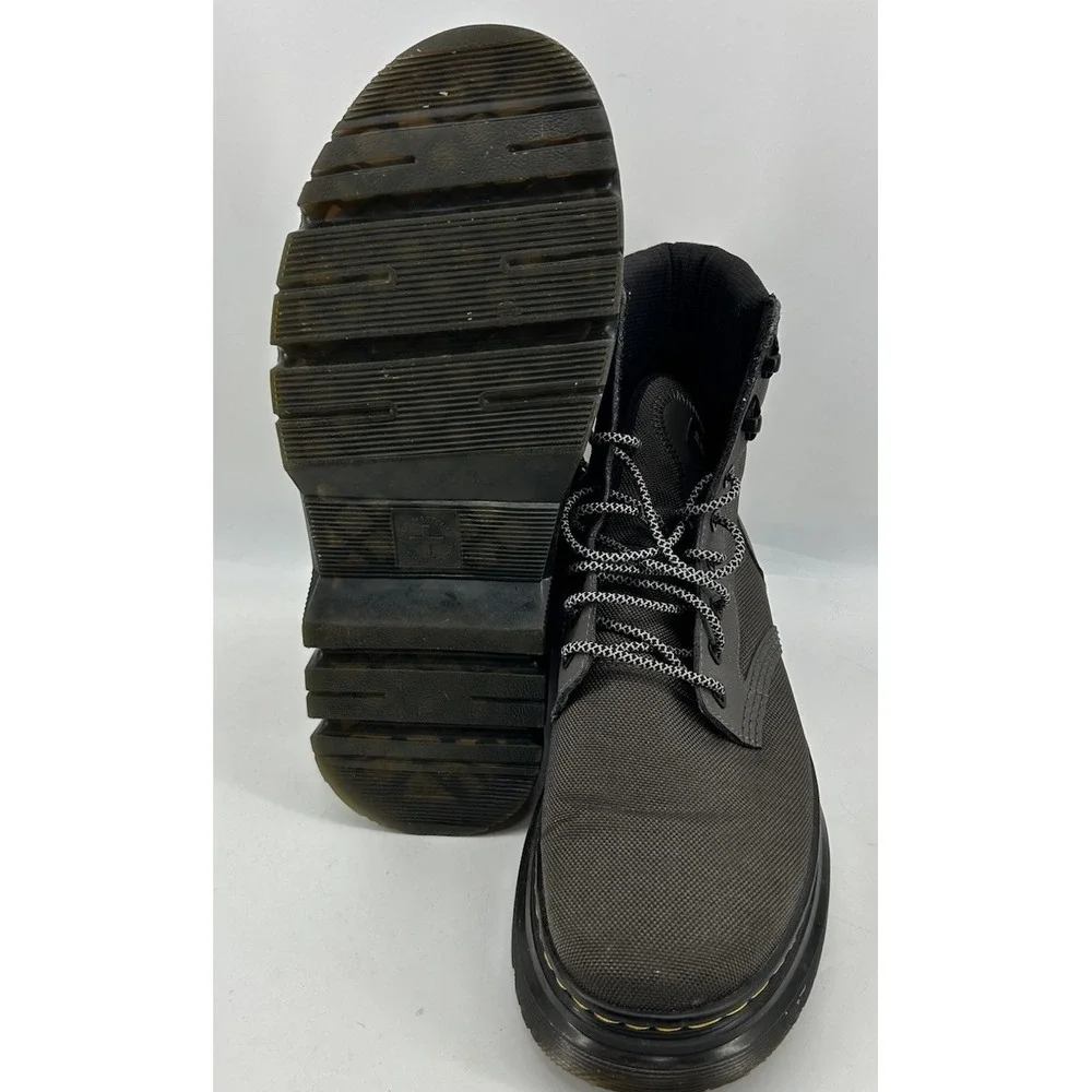 Dr. Martens Tarik Utility Boots 50/50 Polyester & Ajax Leather Gunmetal Men's 11